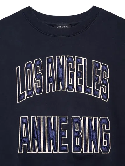 Anine Bing Harry Printed Sweatshirt In Black