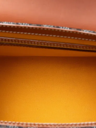 Pre-owned Goyard 2015 Ine Saigon Structured Pm Satchel In Black