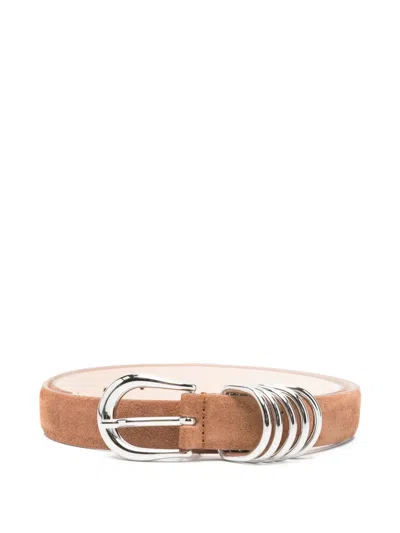 Dehanche Hollyhock Suede Waist Belt In Brown