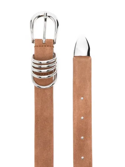 Dehanche Hollyhock Suede Waist Belt In Brown