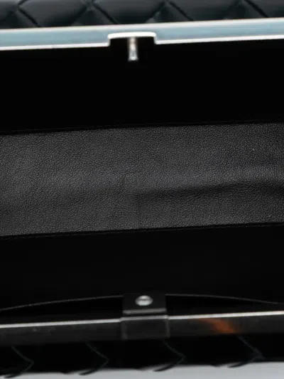 Pre-owned Bottega Veneta 2012-2025 Spazzolato Intrecciato Box Messenger Bag Crossbody Bag In Black