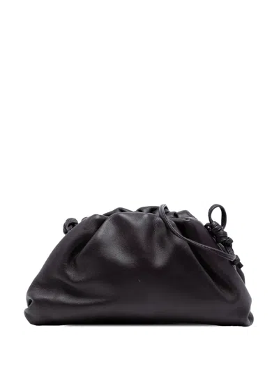 Pre-owned Bottega Veneta 2012-2025 Lambskin The Mini Pouch Crossbody Bag In Purple