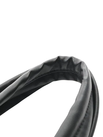 Pre-owned Chanel 2008-2009 Small Quilted Coated Canvas Paris Biarritz Tote Bag In Black