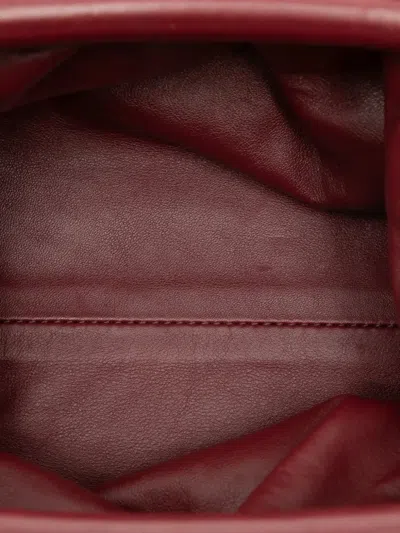 Pre-owned Bottega Veneta 2012-2025 Butter Calfskin The Mini Pouch Crossbody Bag In Red