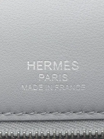 Pre-owned Hermes 2025 Toile And Swift Kelly Ii Sellier 25 Satchel In Brown