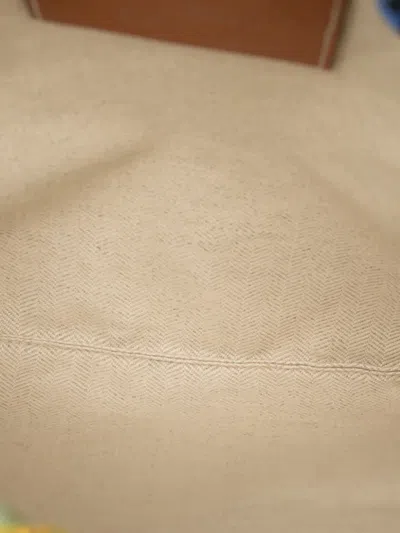 Pre-owned Loewe 2019 Paulas Ibiza Canvas Angel Drawstring Crossbody Bag In Orange