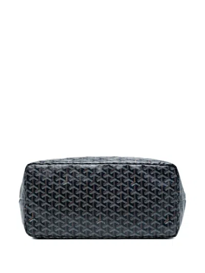 Pre-owned Goyard 2019 Ine Saint Louis Gm Tote Bag In Blue