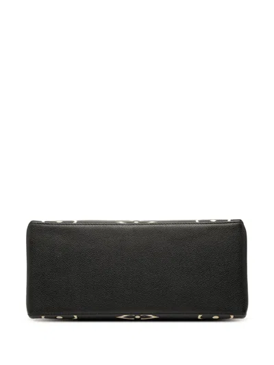 Pre-owned Louis Vuitton 2021-2025 Bicolor Monogram Empreinte Giant Petit Palais Satchel In Brown