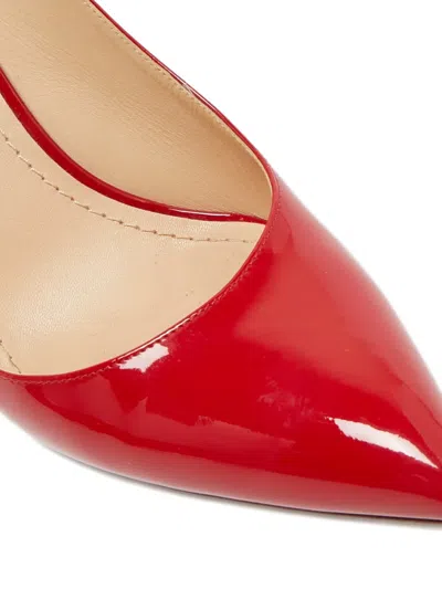 Pre-owned Dior Pointed Patent Leather Slingback Pumps In Red