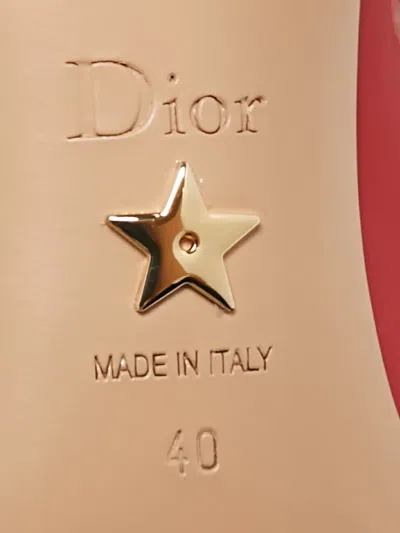 Pre-owned Dior Pointed Patent Leather Slingback Pumps In Red