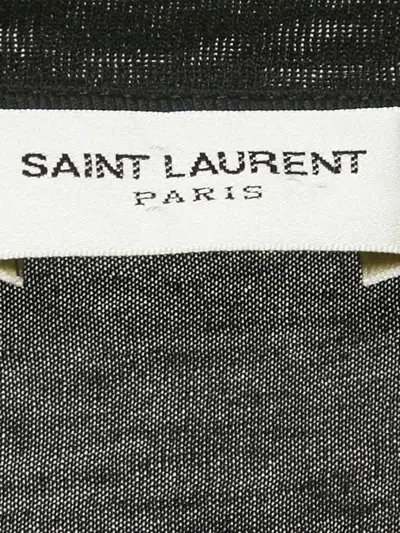 Pre-owned Saint Laurent Crew-neck Graphic T-shirt In Black