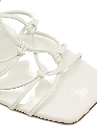 Pre-owned Gianvito Rossi Minas Strappy Sandals In White