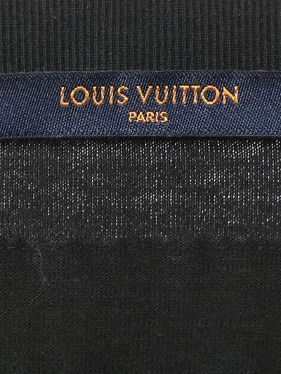 Pre-owned Louis Vuitton Spray-painted Strokes Jersey T-shirt In Black