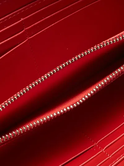 Pre-owned Christian Louboutin Ombré Printed Denim Wallet In Blue