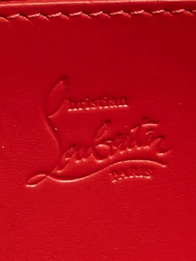 Pre-owned Christian Louboutin Ombré Printed Denim Wallet In Blue