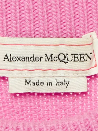 Pre-owned Alexander Mcqueen Mock-neck Top In Pink