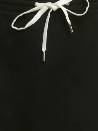 Pre-owned Miu Miu Jersey Striped Mini Skirt In Black