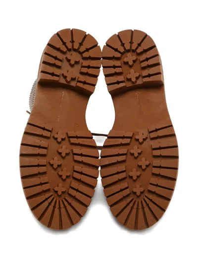 Pre-owned Gianvito Rossi Martis Leather Combat Boots In Brown