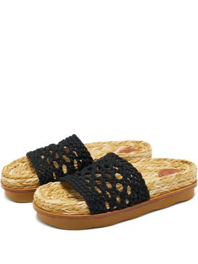 Pre-owned Chloé Crochet Sandals In Neutral