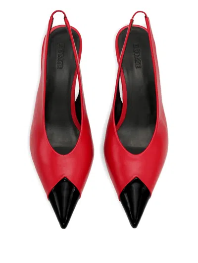 Rotate Birger Christensen Slingback Leather Pumps In Red