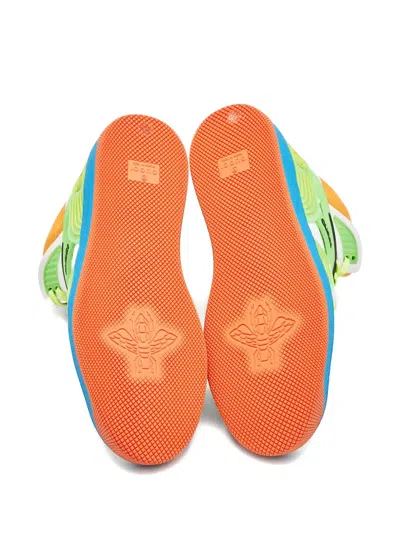 Pre-owned Gucci Leather Basket Sneakers In White