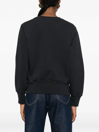 Anine Bing Harry Shrunken Sweatshirt In Black