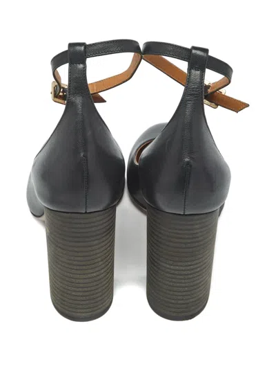 Pre-owned Chloé Harper Block-heel Pumps In Black