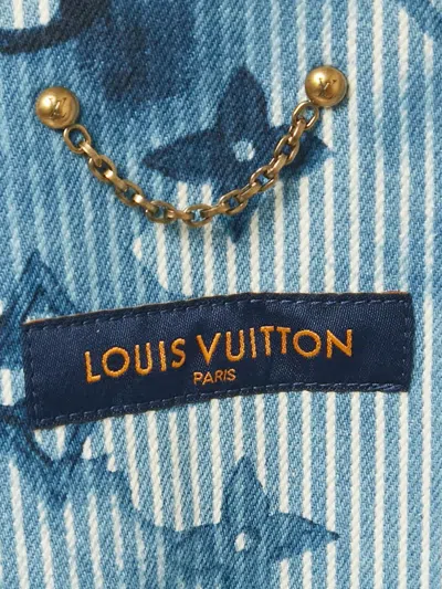 Pre-owned Louis Vuitton Monogram Denim Shirt In Blue