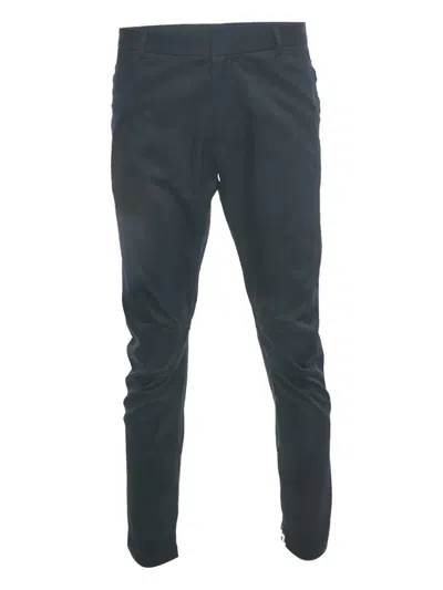 Pre-owned Lanvin Gabardine Chino Trousers In Blue