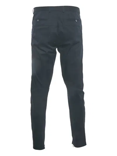 Pre-owned Lanvin Gabardine Chino Trousers In Blue