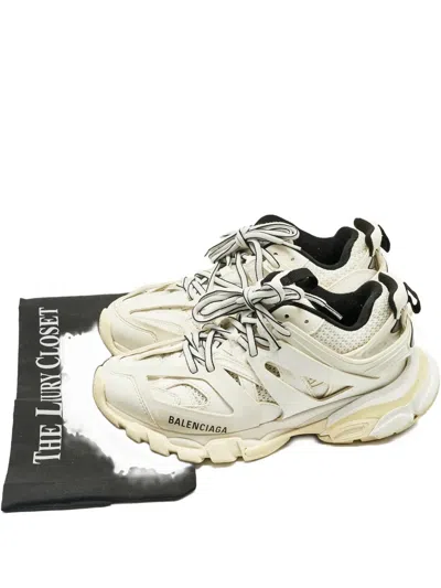 Pre-owned Balenciaga Track Lace-up Sneakers In White