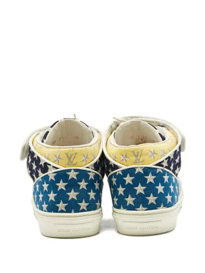 Pre-owned Louis Vuitton Acapulco Stars Monogram Canvas Sneakers In Blue