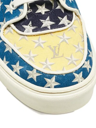 Pre-owned Louis Vuitton Acapulco Stars Monogram Canvas Sneakers In Blue