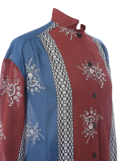 Pre-owned Souleiado Patterned Skirt Suit In Red