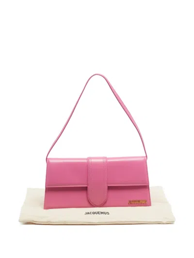 Pre-owned Jacquemus Le Bambino Leather Shoulder Bag In Pink