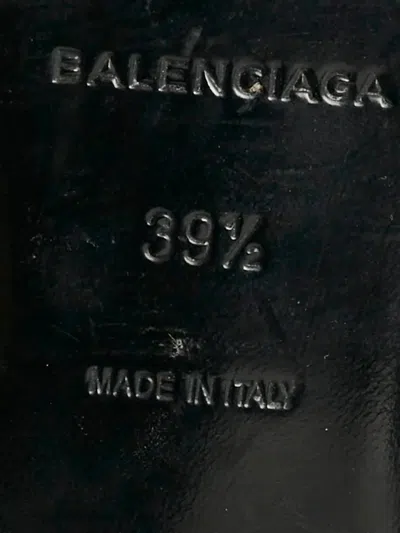 Pre-owned Balenciaga Arena Leather Sandals In Black