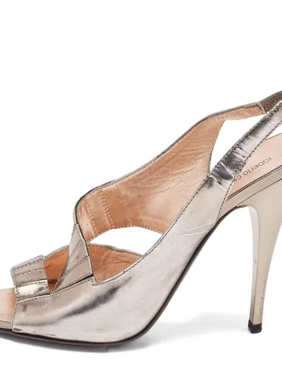 Pre-owned Roberto Cavalli Vintage 889897 Metallic In Silver