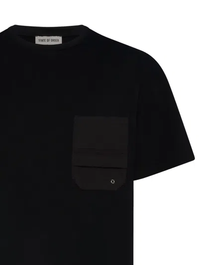 State Of Order Pocket T-shirt In Black