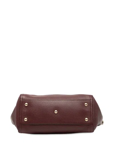 Pre-owned Gucci 2000-2015 Small Leather Soho Cellarius Satchel In Red
