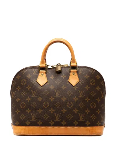 Pre-owned Louis Vuitton 1999 Monogram Alma Pm Handbag In Brown