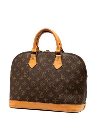 Pre-owned Louis Vuitton 1999 Monogram Alma Pm Handbag In Brown