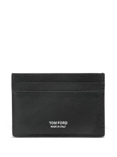 Tom Ford Logo-detail Card Holder In Black