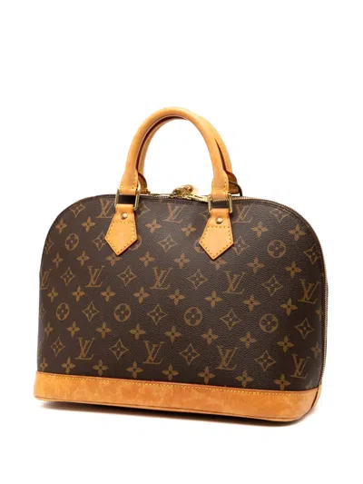 Pre-owned Louis Vuitton 2003 Monogram Alma Pm Handbag In Brown