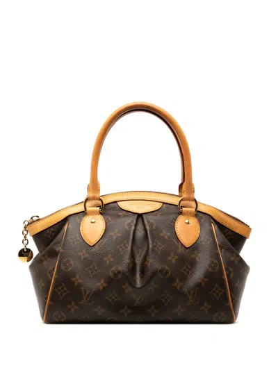 Pre-owned Louis Vuitton 2014 Monogram Tivoli Pm Handbag In Brown