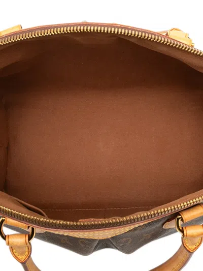 Pre-owned Louis Vuitton 2014 Monogram Tivoli Pm Handbag In Brown