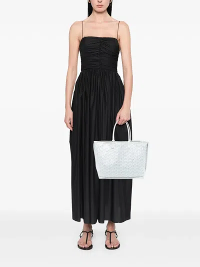 Pre-owned Goyard 2024 Ine Reversible Anjou Pm Tote Bag In White