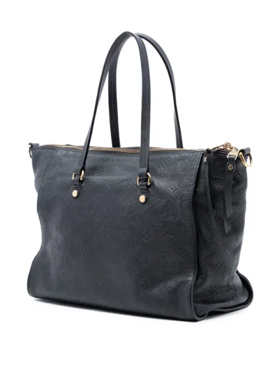 Pre-owned Louis Vuitton 2013 Monogram Empreinte Lumineuse Pm Satchel In Blue