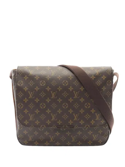 Pre-owned Louis Vuitton 2009 Monogram Beaubourg Messenger Mm Crossbody Bag In Brown