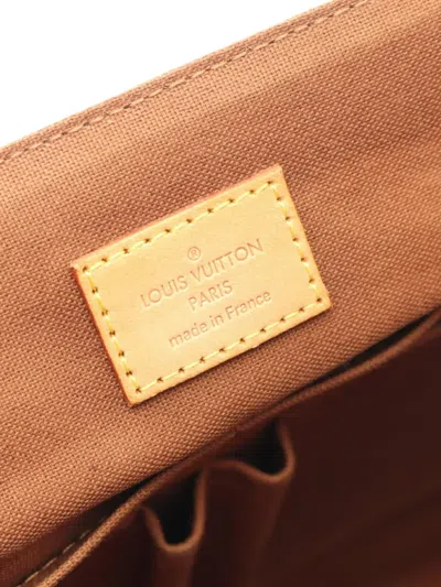 Pre-owned Louis Vuitton 2009 Monogram Beaubourg Messenger Mm Crossbody Bag In Brown