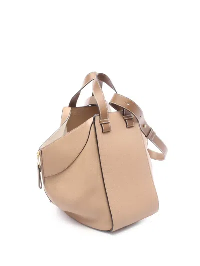 Pre-owned Loewe 2010-2025 Medium Leather Hammock Satchel In Brown